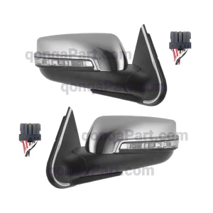 آینه بغل پژو پارس راهنمادار با فلاپ استیل کاوج چپ و راست (جفت)