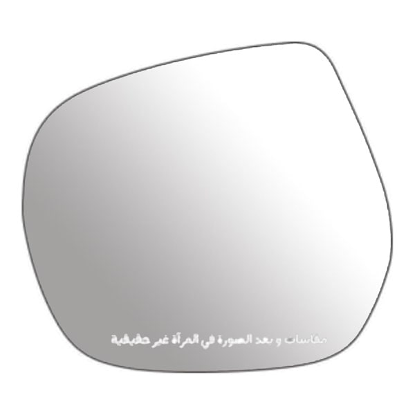 شیشه آینه بدون فریم تویوتا لندکروز 2012 چپ