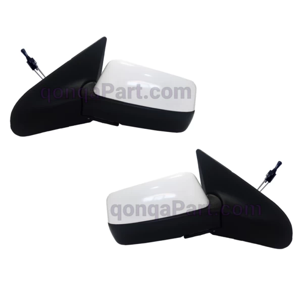 آینه بغل دستی سمند ال ایکس LX سفید کاوج چپ و راست (جفت)