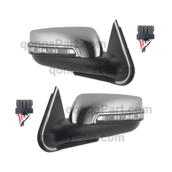 آینه بغل پژو پارس راهنمادار با فلاپ استیل کاوج چپ و راست (جفت)